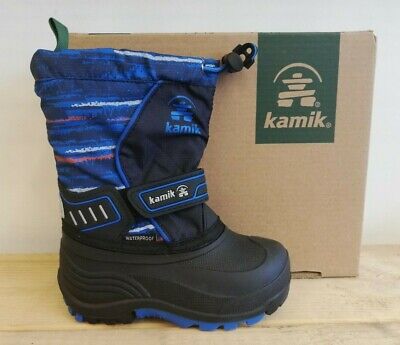 New Kamik Snowcoast Winter Boots Navy For Children | eBay