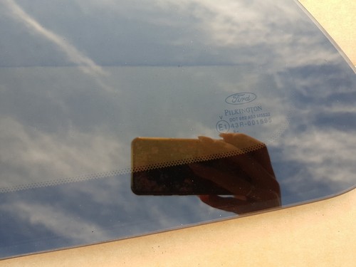 FORD FIESTA MK6 ST 02-08 3 DOOR TINTED WINDOW GLASS REAR LEFT SIDE 43R-001595 - Picture 3 of 12