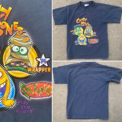 Vintage Crazy Bones Mutants Frankie Wrapper Eggy T-Shirt 90s 2000s S 6/7 - Picture 4 of 12