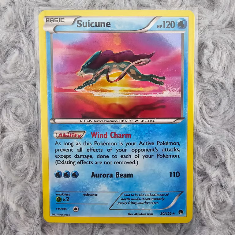 Pokemon - Suicune Holo 30/122 XY BREAKPoint English Card