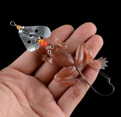4PCS Frog Wobblers Soft Fishing Lure Baits 6.3g Jigs Artificial Crankbait Minnow - Picture 7 of 7