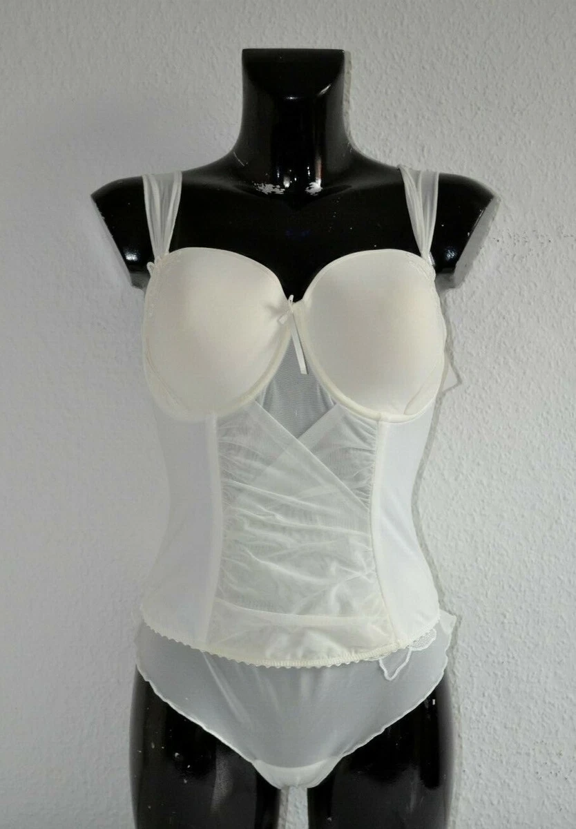 Bustier Guêpière Dentelle Marie Jo Anais - Bonnet B Taille 90, Couleur Ivoire, Maintien Modéré