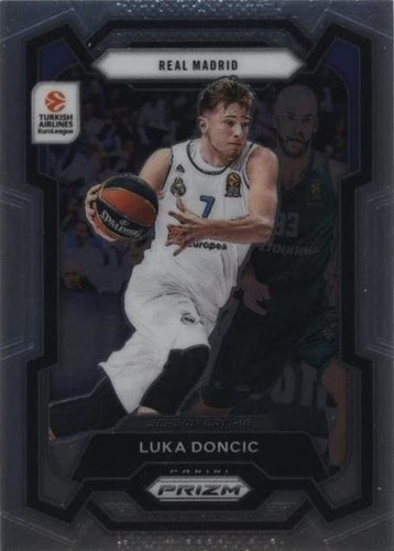 2023-24 Panini Prizm Luka Doncic Red Sparkle PSA 10 Gem Mint #110