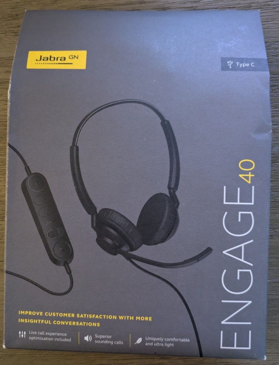 Jabra Engage 40 HSC168 Wired Office Stereo Headset NEW in box
