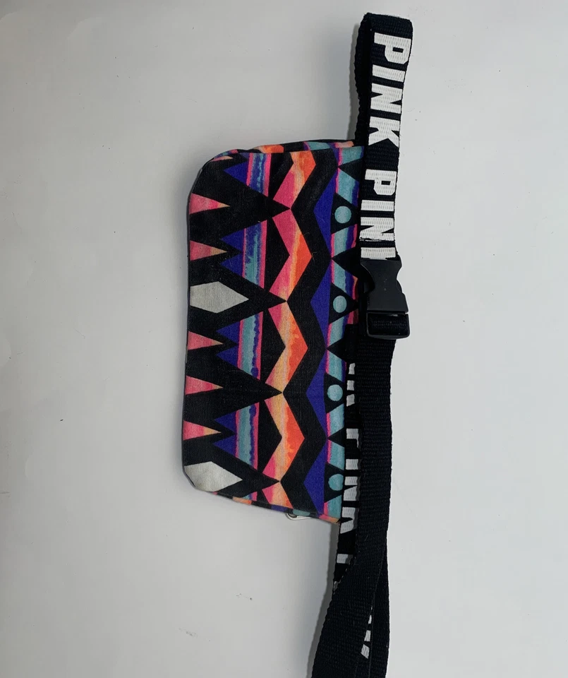 Victoria's Secret ROSA Deporte Riñonera Bolso Cinturón Geométrico Senderismo Yoga Correr Foto 4 de 4