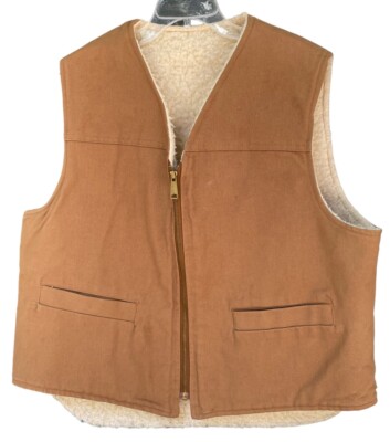 Vintage Carhartt 6SV Sherpa Lined Heavy Brown Duck Canvas Vintage Carhartt 6SV Sherpa Lined Heavy Brown Duck Canvas