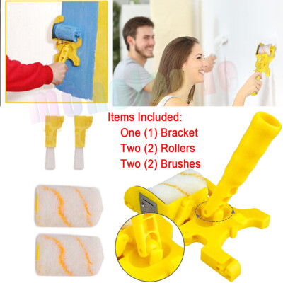 Multifunctional Clean-Cut Paint Edger Roller Brush Safe Tool for Wall Ceiling US