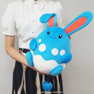 Pokemon Center Original Azumarill Marilli Chewy mellow Hug Cushion Plush Gift JP