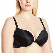 Curvy Couture Black Underwired Bra 38D Multiway Smooth Moulded Plunge T-shirt