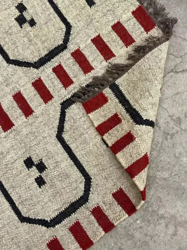 Vintage Kilim Rug aztec kilim Runner Wool Jute Rug Southwestern Stair kilim rug - Picture 5 of 5