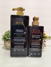 Active Caviar Drip Arbutin  Licorice Lotion 444ml shower Gel 1000ml 2 In 1 Set