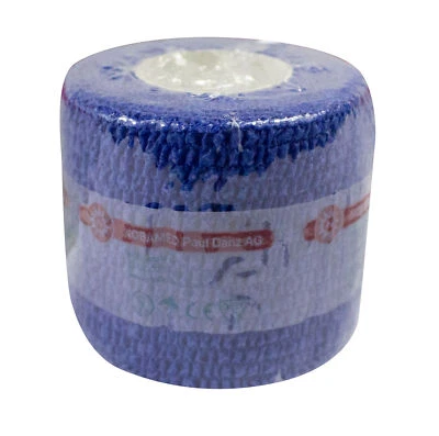 Noba Nobaheban kohäsive Kompressionsbinde blau 5 cm x 4,5 m (5 Stück)