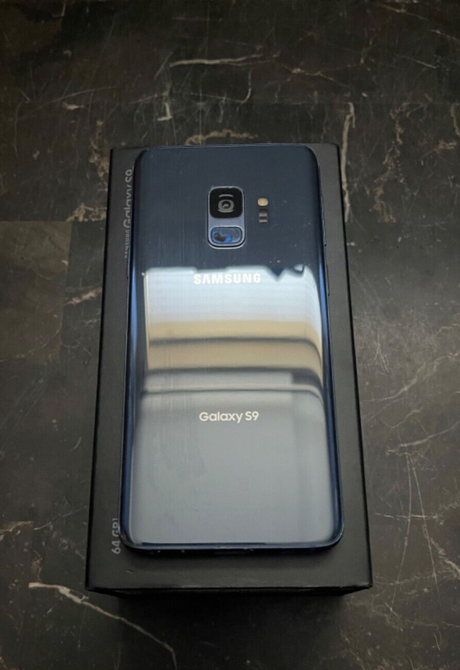 SAMSUNG GALAXY S9 Cell Phone Titanium Blue AT&T 64GB SMG960U Good! eBay