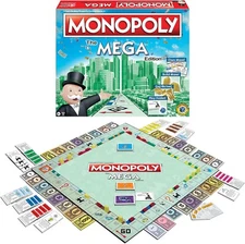 Monopoly MEGA Edition Board Game - Family Fun Game Night Kids & Adults