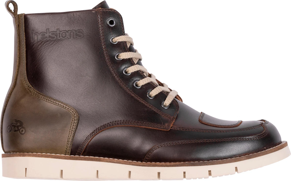 Chaussure moto cuir clearance marron