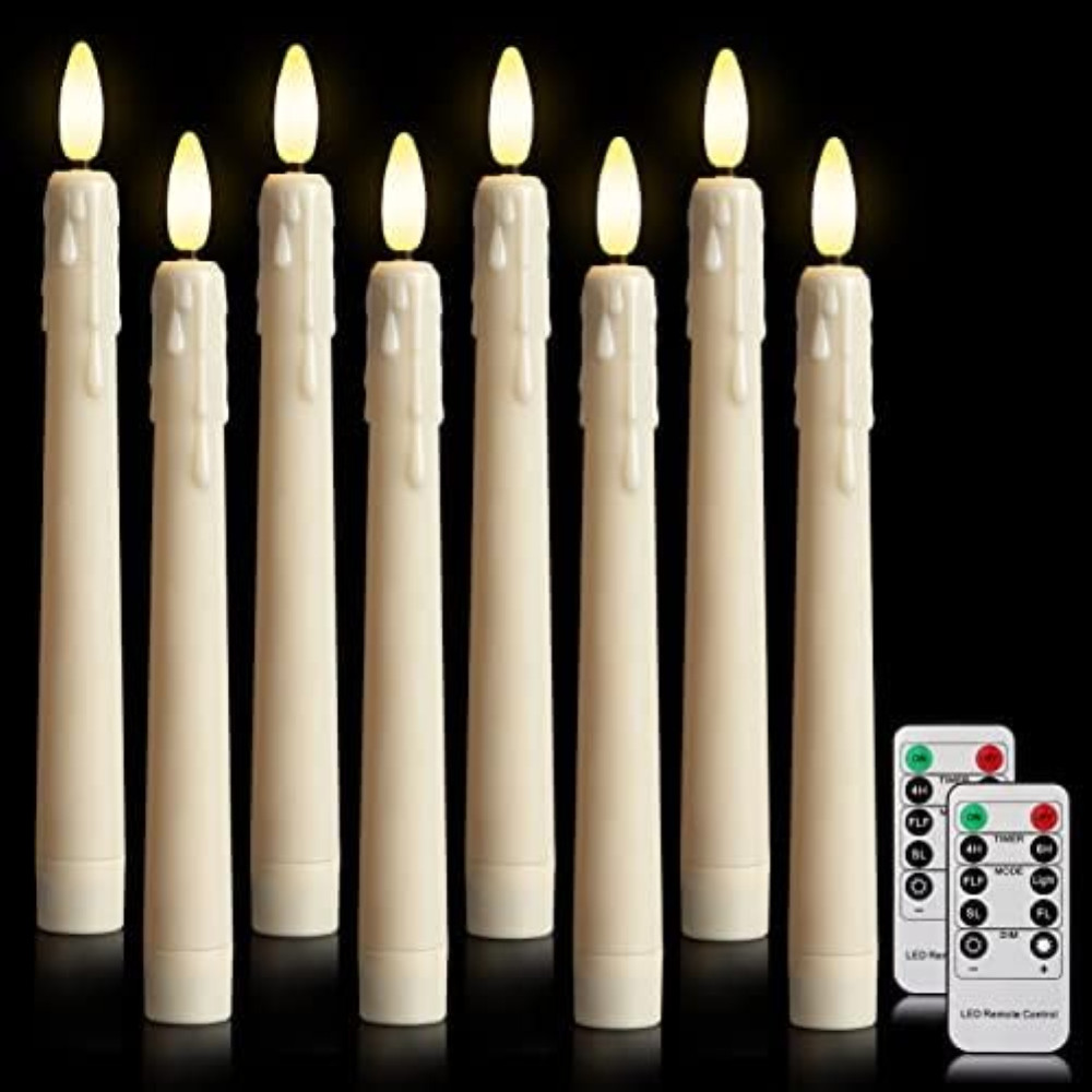Candele a LED con telecomando, tremolante, alimentate a batteria, luminicious ca