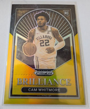 2023 CAM WHITMORE PANINI PRIZM DRAFT PICKS #8 BRILLIANCE RC GOLD #10/10