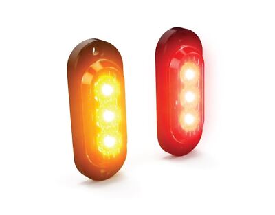 Denali T3 Signal Pods Rear-Red/Amber Black Triumph Tiger 800 XRX 2015 - 2018