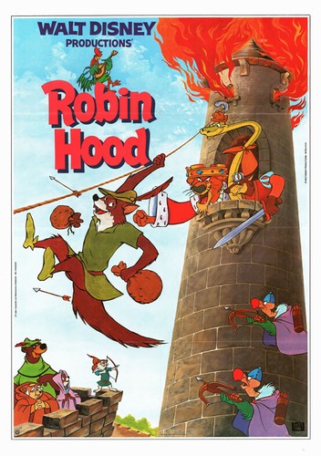 Robin Hood ORIGINAL A1 Kinoplakat Walt Disney / Wolfgang Reitherman ZEICHENTRICK