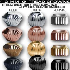 CROWNS, FIT OUR PILOT AND 50MM SUBMARINER CASES - MOVEM. 6497-98, BL109, 2824-2