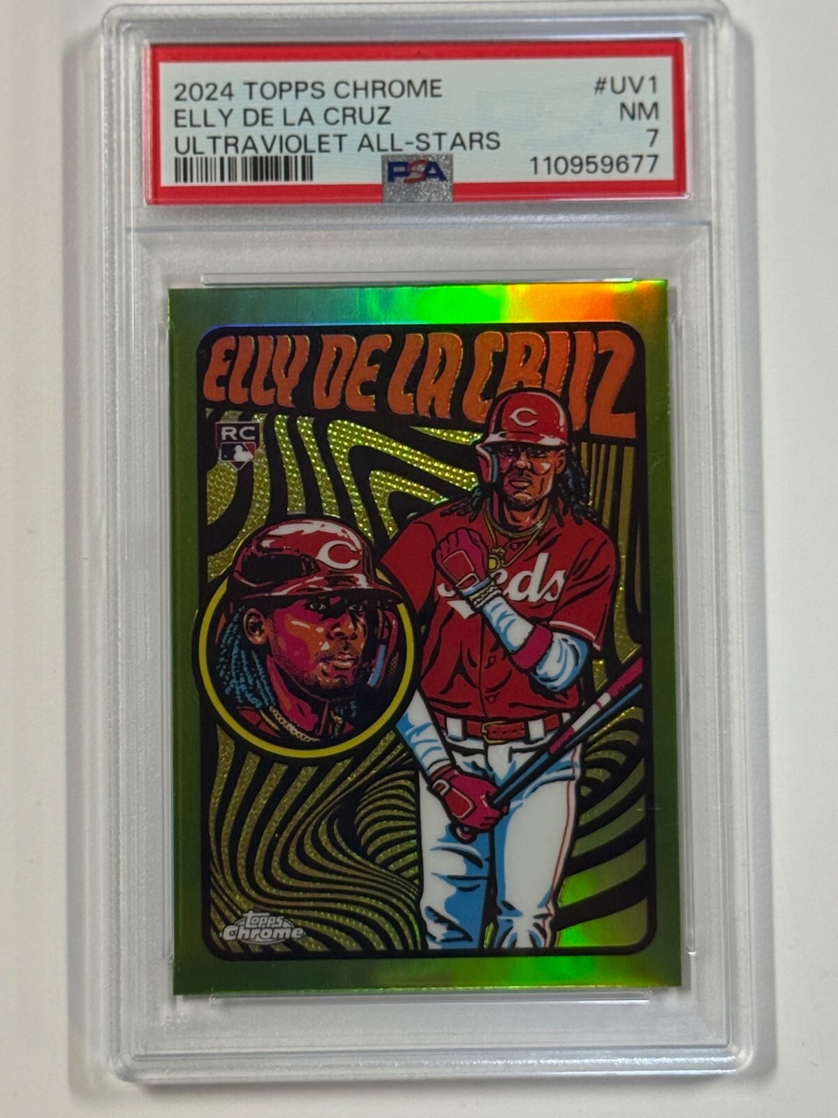 2024 Topps Chrome - Ultraviolet All-Stars Elly De La Cruz #UV-1 (RC)