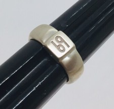 Linda Lee Johnson Sterling Silver Cancer Zodiac Narrow Ring Size 5.5 Unsigned