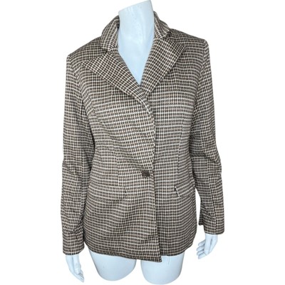 Studio Park X Courtney Khondabi Blazer Brown Check XX-Small NWOT