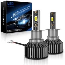 AUXIRACER H3 LED Headlights High Low Beam Fog Light Bulbs Bright Conversion Kit