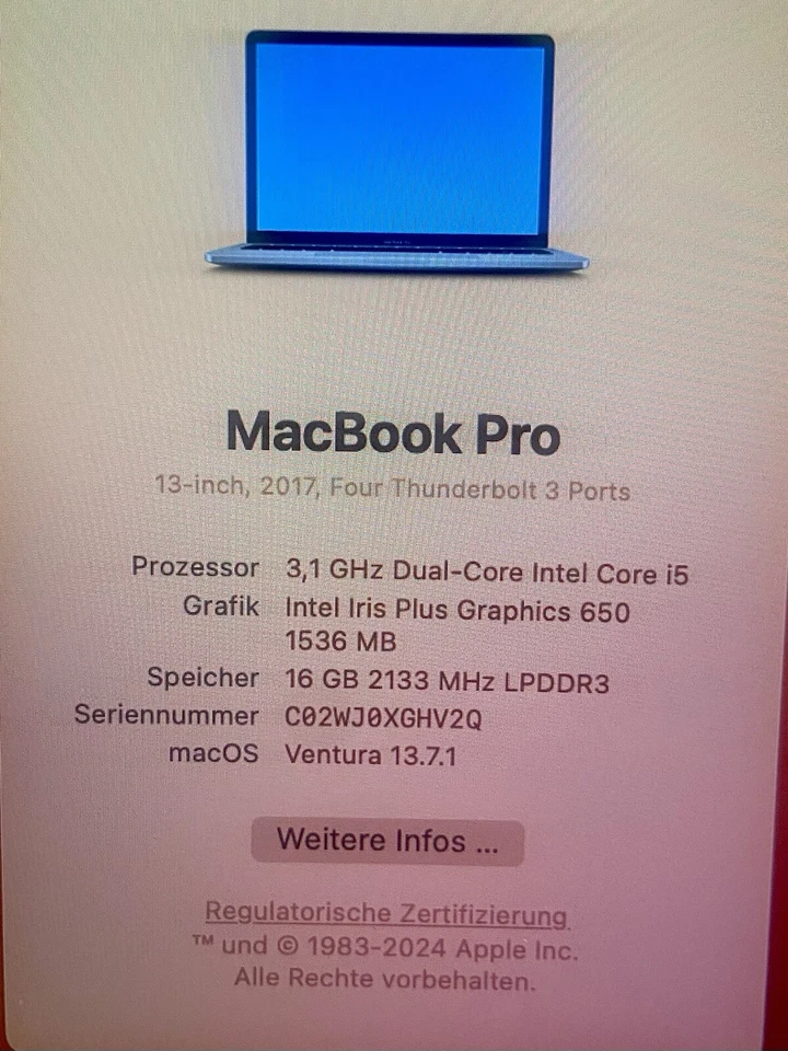 *_Original Apple MacBook Pro 13" (A1706, A1708, A1989, A2159) Trackpad_* - Bild 4 von 4