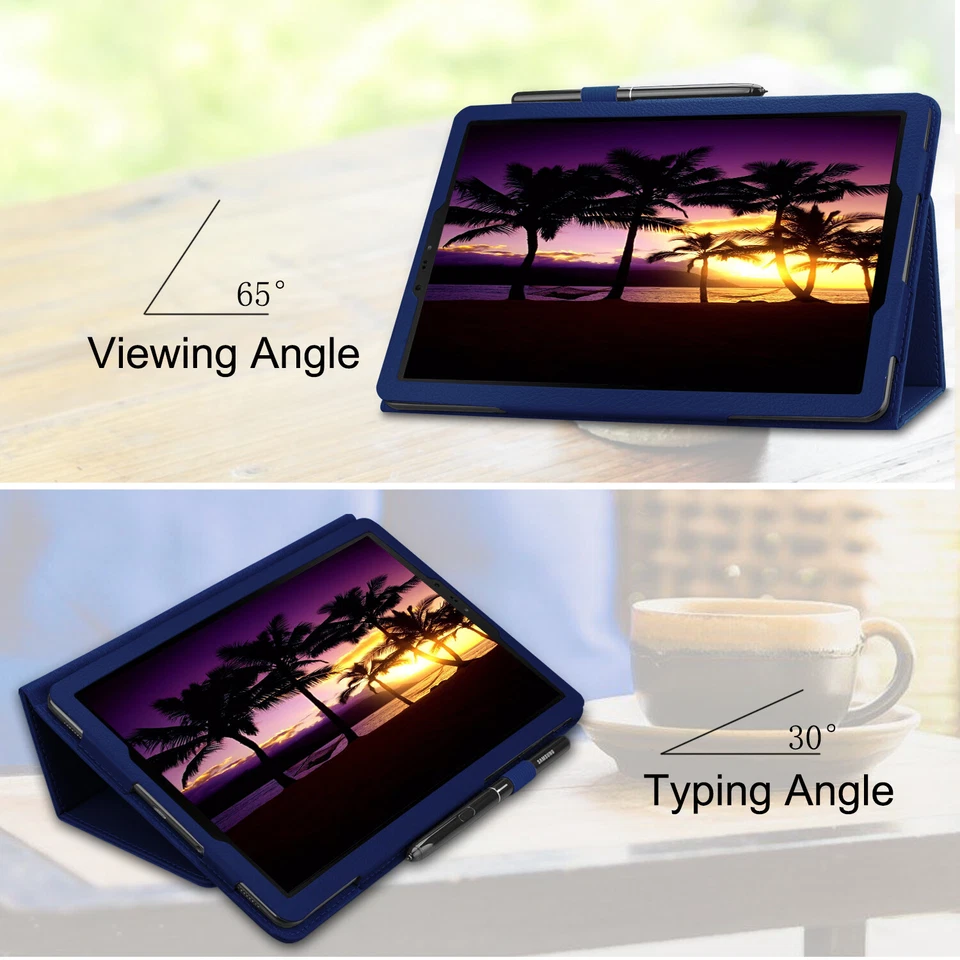 Folio Cover For Samsung Galaxy Tab S10 Lite S10 FE S9 S7 A9+ A7 Lite Tablet Case - Image 3 of 4