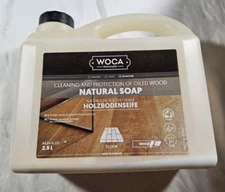 2.5 Liters Woca Wood Floors Cleaner - Natural Soap (See Description)
