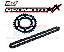 GPM STEEL CHAIN SPROCKET 32T W/ 68 CHAIN LOS262003 FOR LOSI 1/4 PROMOTO-MX BIKE