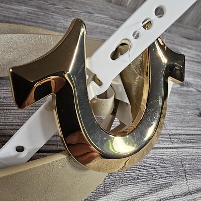 TRUE RELIGION Belt Gold/Gold Horseshoe Buckle - Women