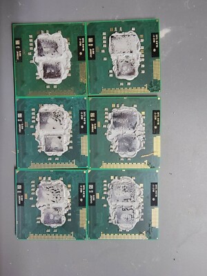 Lot of 6 - Intel Core i3-370M SLBUK  2.4GHz Dual Core Processor