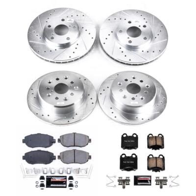 PowerStop Disc Brake Kit Front and Rear - Fits Lexus GS300 1998-2005, Lexus GS40