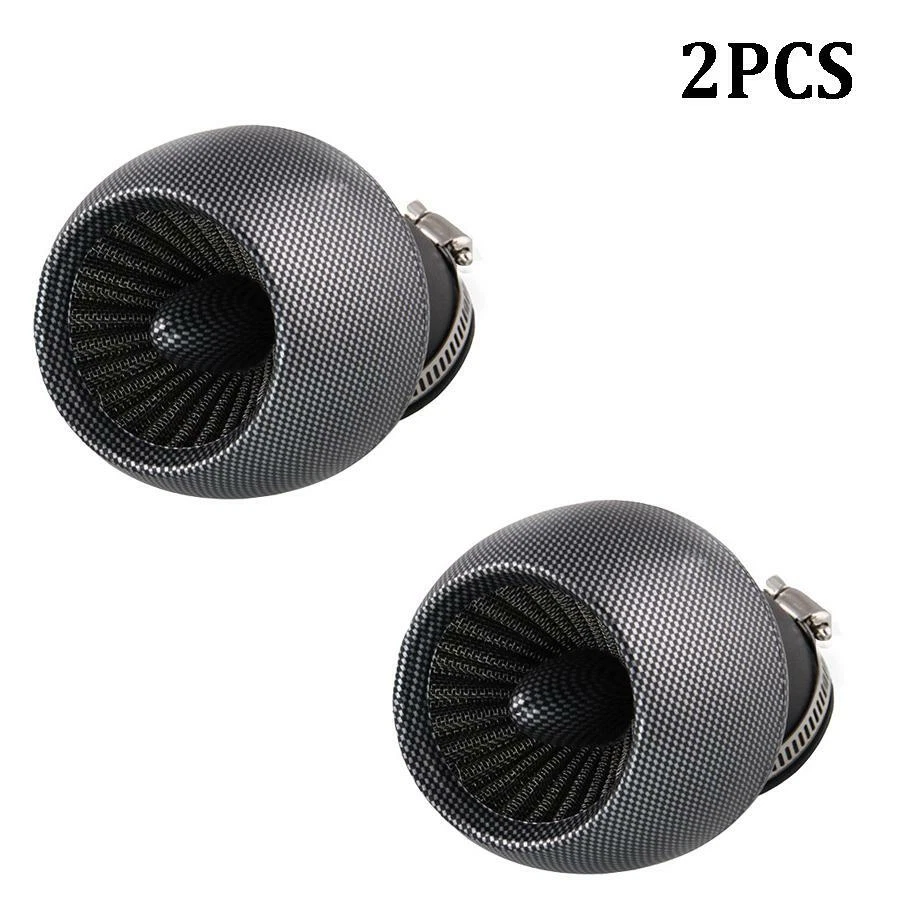 2x Filtro de admisión de filtro de aire para motocicleta cápsula de setas para motocicleta ATV de 28-48 mm Foto 2 de 4