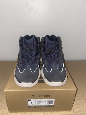 Size 6 - adidas Yeezy 500‎ High Slate Adidas YEEZY 500 High SLATE Review & On Feet - YouTube main image 4