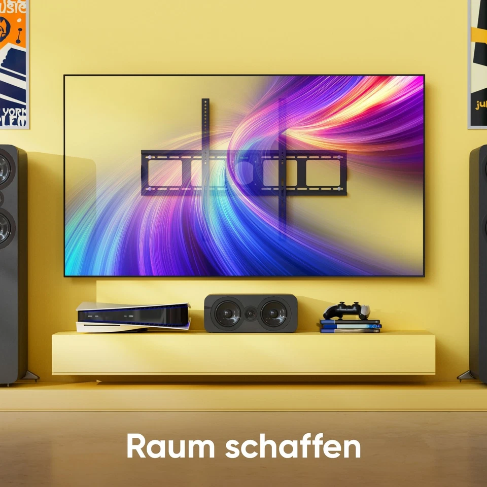 ONKRON TV Wandhalterung für 55-100 Zoll, bis 75 kg, max 800x600 VESA,UF4-B - Bild 3 von 4