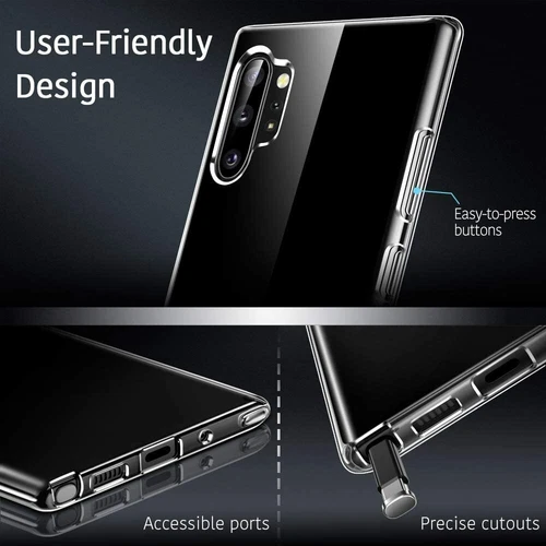 For Samsung Galaxy Note 10 Plus Case Shockproof Slim Crystal Clear Phone Cover - Picture 4 of 13