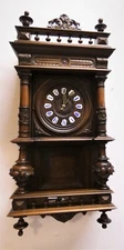 36202 AD. MOUGIN French RIESE Manor Clock Wall Clock - Solid Walnut - Top Design