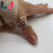 Silver Knot Ring Women 925 Sterling Silver Stackable Love Ring Handmade Ring LJ4
