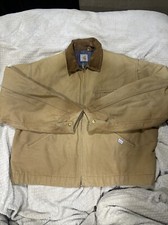 Vintage Carhartt Detroit Jacket Size XL Blanket Lined USA Made Workwear 100year