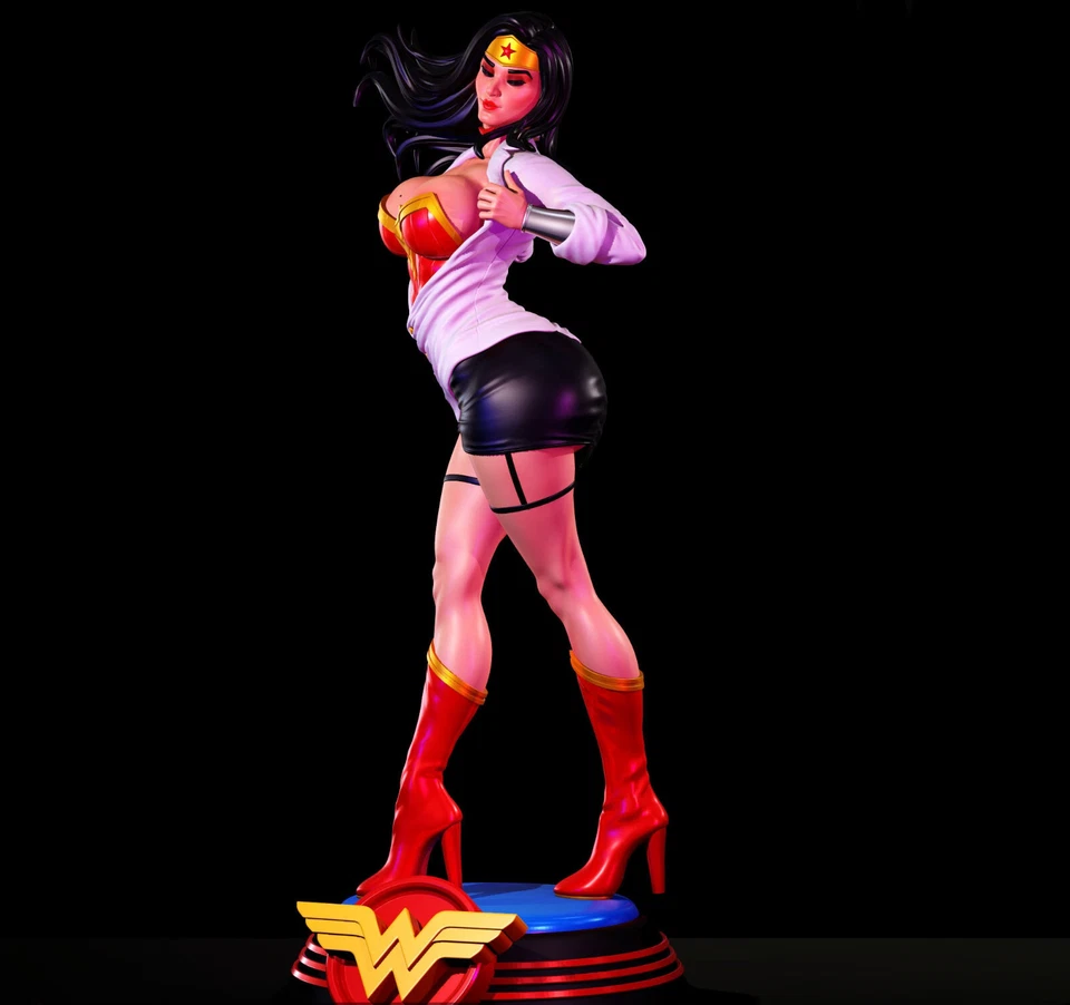 Раскрашенная статуэтка Чудо-женщины сексуальная фигурка 1/6 - Изображение 3 из 3