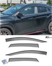 EOS Visors For 18-23 Hyundai Kona Side Vents Window Deflectors Rain Guards