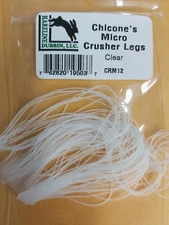 HARELINE  Chicone's Micro Crusher Legs  #CRM12  CLEAR 