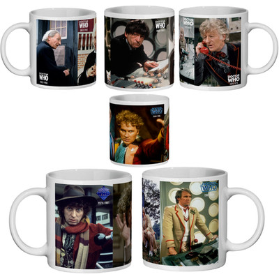 Doctor Who Mug Mugs Collectible Retro Gift Cup Dr Doctors Companions 60s 70s 80s
