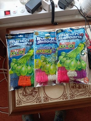 Original Zuru Bunch O Balloons 3 X 100 Packs (Colour May Vary From Photographs).