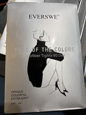 Microfiber Tights 80 Den Navy Size Small/Medium 10 Pairs New In Package
