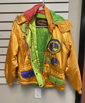 Vintage Ellesse Ski Jacket Colorblock 80s/90s Size 95