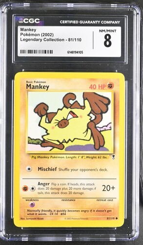 Mankey graded CGC 8 for sale on eBay
